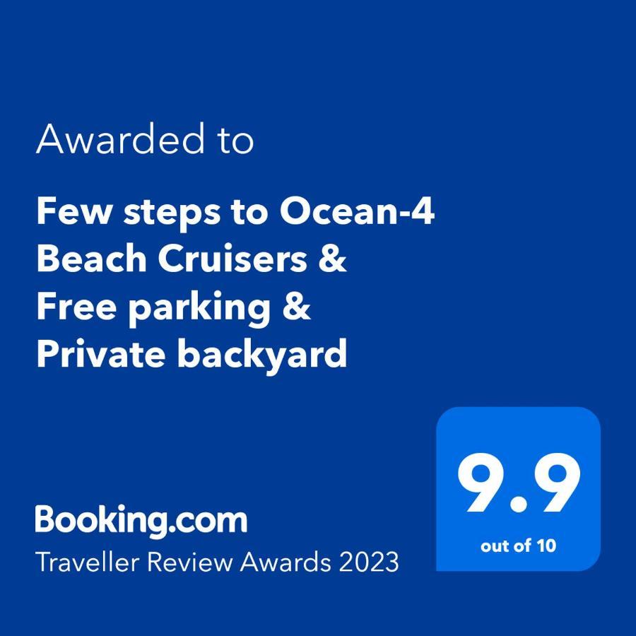 Few Steps To Ocean-4 Beach Cruisers & Free Parking & Private Backyard Jacksonville Beach Eksteriør billede